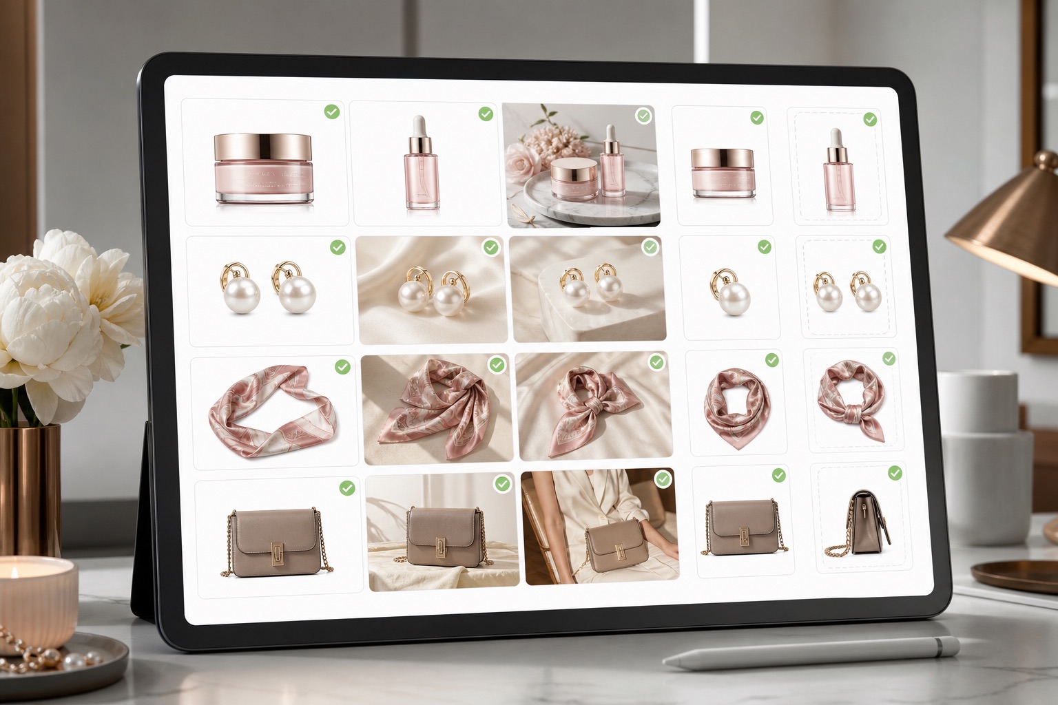 AI lifestyle mockupy pro e-commerce  - vizuál kontroly přesnosti produktu - Rewarx Studio AI