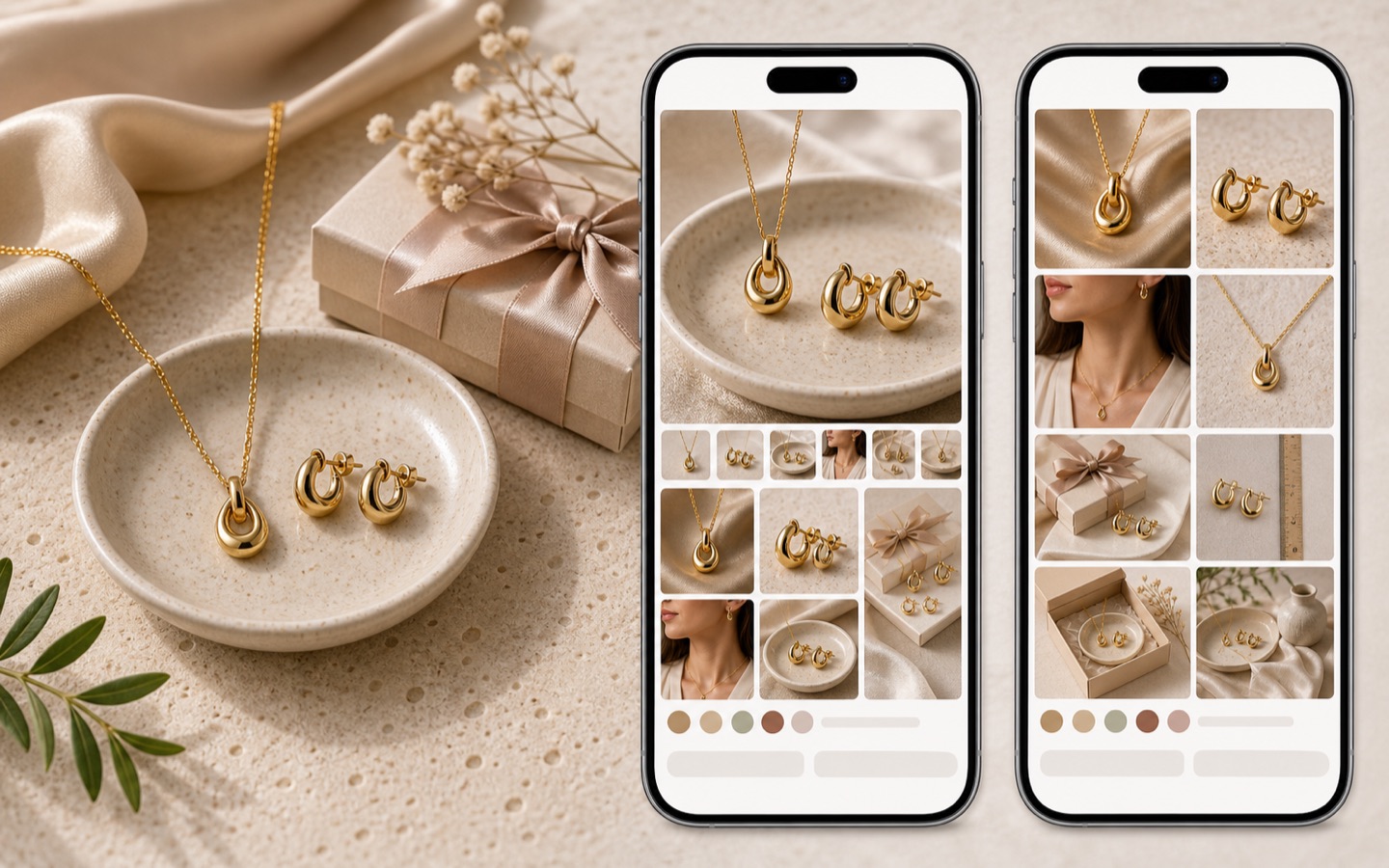 핸드메이드 숍을 위한 Etsy 제품 사진 | Rewarx Studio AI - 모바일 우선 Etsy 갤러리