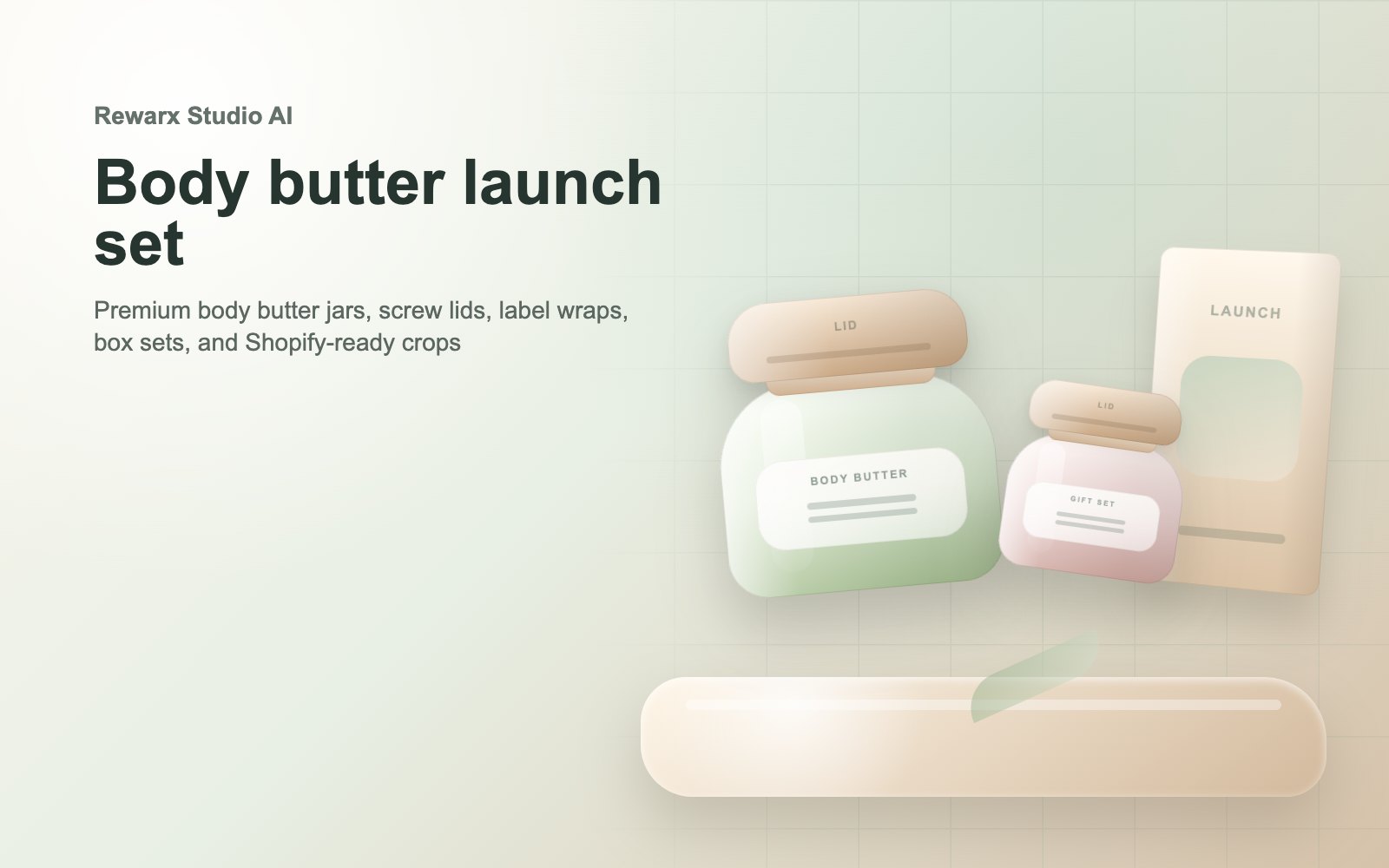 Rewarx Studio AI Shopifyボディバタージャーモックアップ生成: ボディバタージャーモックアップがShopify販売を支える場面 Rewarx Studio AI Shopifyボディバタージャーモックアップ生成: ボディバタージャーモックアップがShopify販売を支える場面