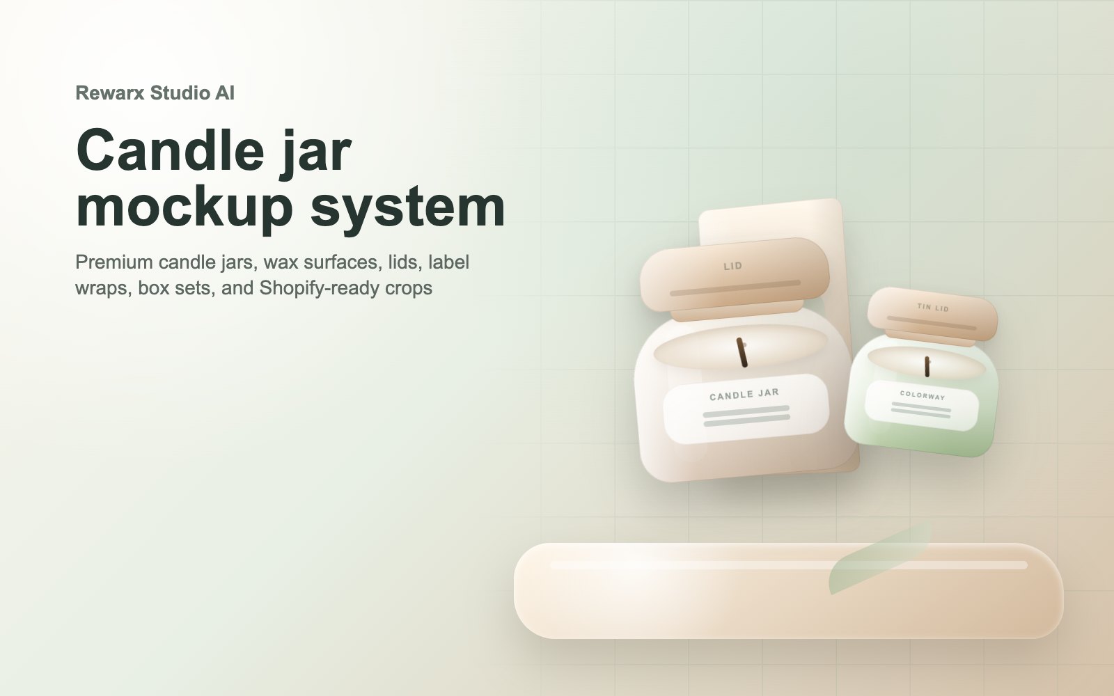 Rewarx Studio AI Shopify mockup-generator til candle jar-flaskeflasker: Skab Shopify candle jar-flaske-mockups hvor den rigtige SKU er nem at kontrollere Rewarx Studio AI Shopify mockup-generator til candle jar-flaskeflasker: Skab Shopify candle jar-flaske-mockups hvor den rigtige SKU er nem at kontrollere