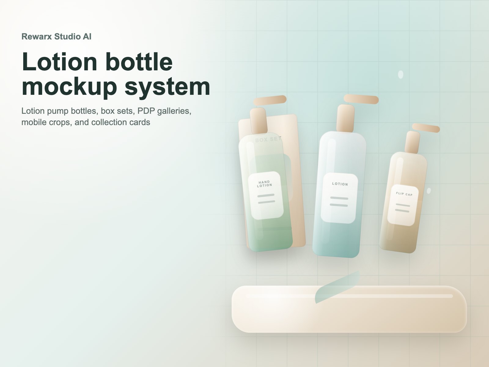 Rewarx Studio AI Shopify mockup-generator til lotion-flaskeflasker: Lotionflasker kan se premium ud og stadig miste tillid i galleriet Rewarx Studio AI Shopify mockup-generator til lotion-flaskeflasker: Lotionflasker kan se premium ud og stadig miste tillid i galleriet