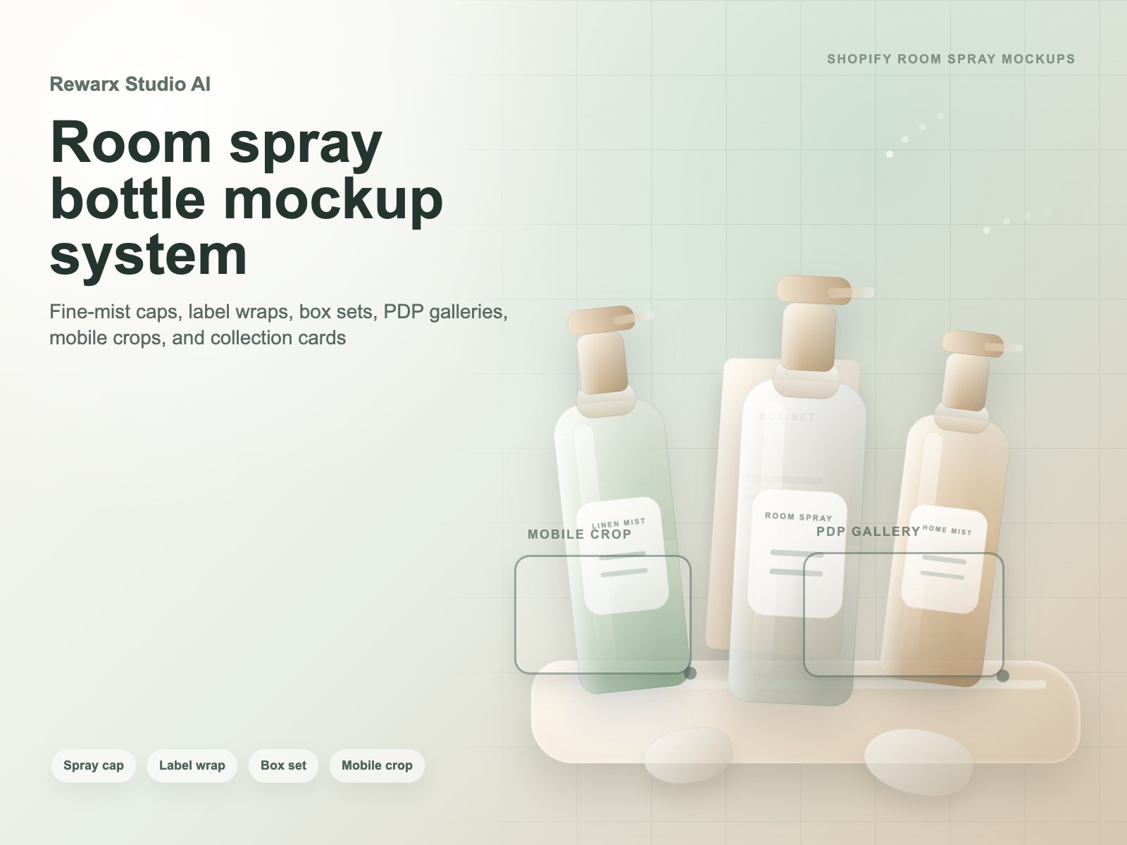 Rewarx Studio AI Shopify mockup-generator til room spray-flaskeflasker: room spray-flasker kan se premium ud og stadig miste tillid i galleriet Rewarx Studio AI Shopify mockup-generator til room spray-flaskeflasker: room spray-flasker kan se premium ud og stadig miste tillid i galleriet