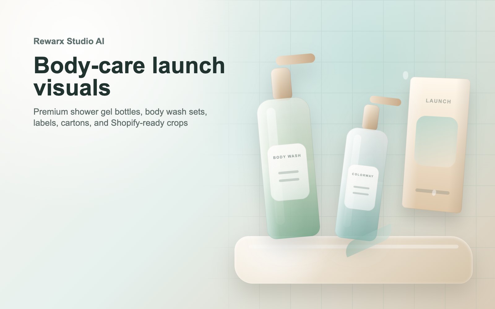 Rewarx Studio AI Shopify douchegel fles mockup generator: Waar douchegel fles mockups Shopify-verkoop ondersteunen Rewarx Studio AI Shopify douchegel fles mockup generator: Waar douchegel fles mockups Shopify-verkoop ondersteunen