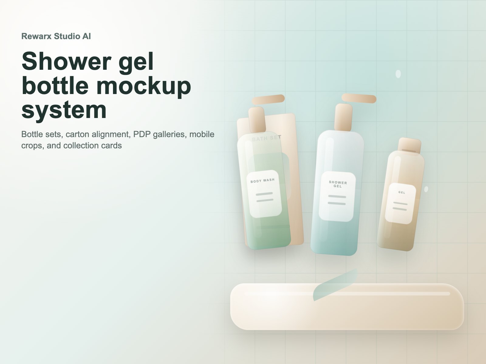 Rewarx Studio AI Shopify douchegel fles mockup generator: Douchegel flessen kunnen premium ogen en toch vertrouwen verliezen in de galerij Rewarx Studio AI Shopify douchegel fles mockup generator: Douchegel flessen kunnen premium ogen en toch vertrouwen verliezen in de galerij