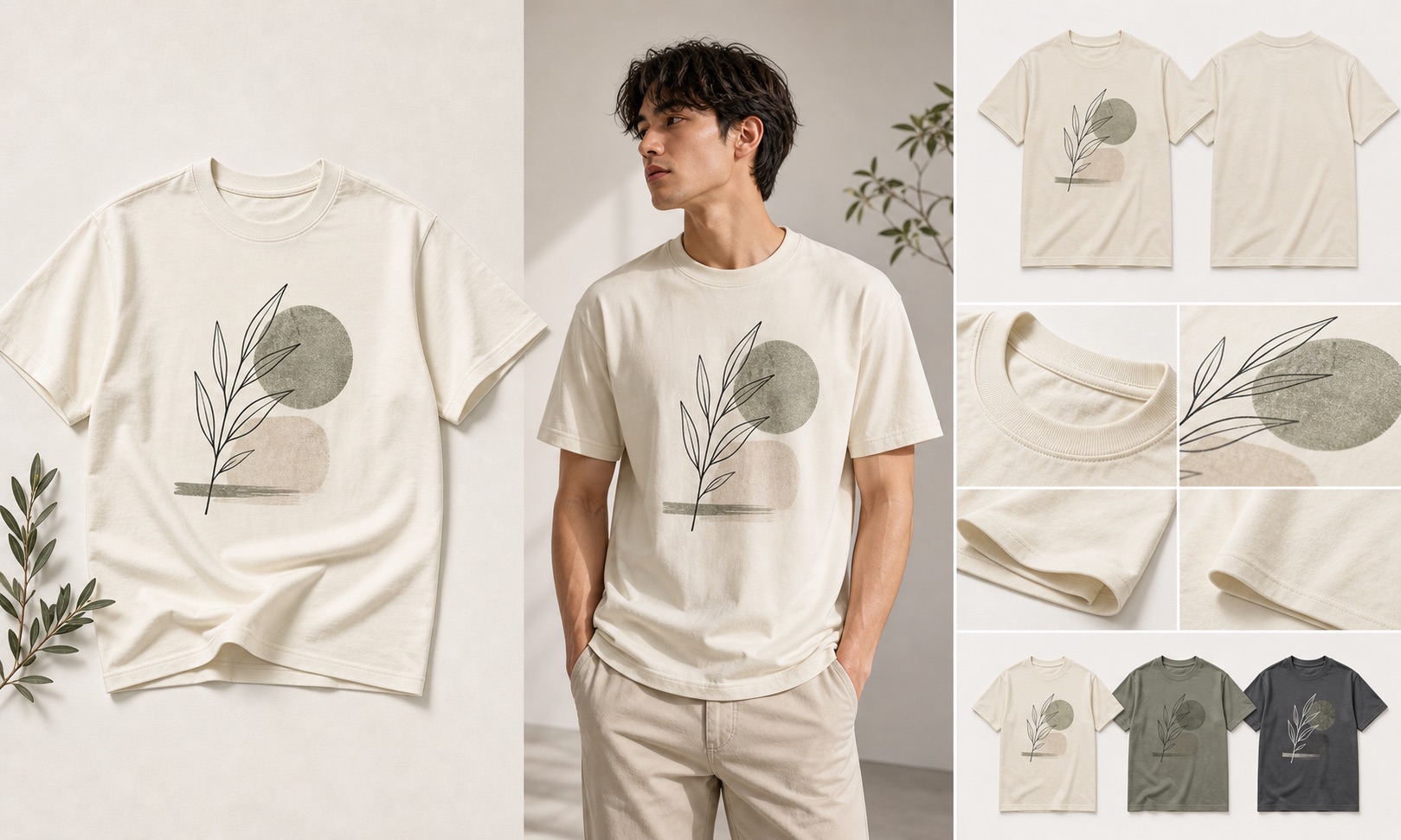 Rewarx Studio AI Shopify Tシャツモックアップ生成: 実物のTシャツを確認しやすいShopifyモックアップを作成