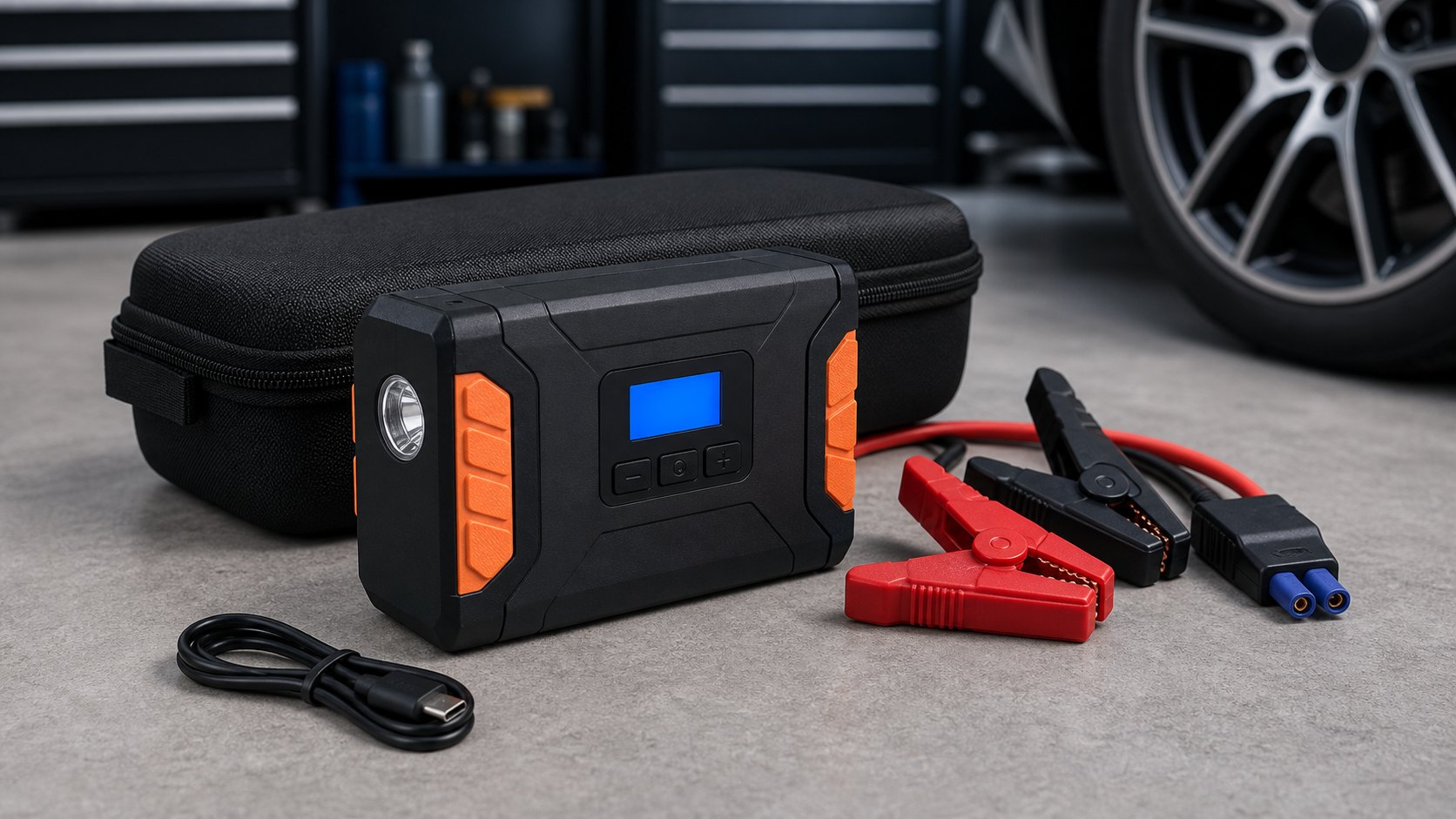 Bil jump starter emergency power visuel skabelon - Produktreference Bil jump starter emergency power visuel skabelon - Produktreference