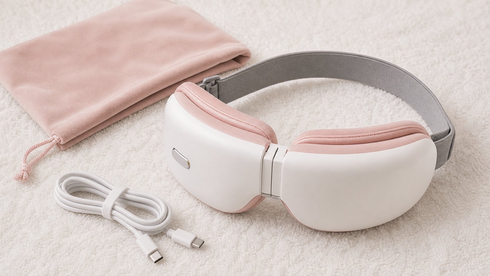 Opvarmet ojenmassager travel wellness visuel skabelon | Rewarx Studio AI Shopify arbejdsgangsbillede Opvarmet ojenmassager travel wellness visuel skabelon | Rewarx Studio AI Shopify arbejdsgangsbillede