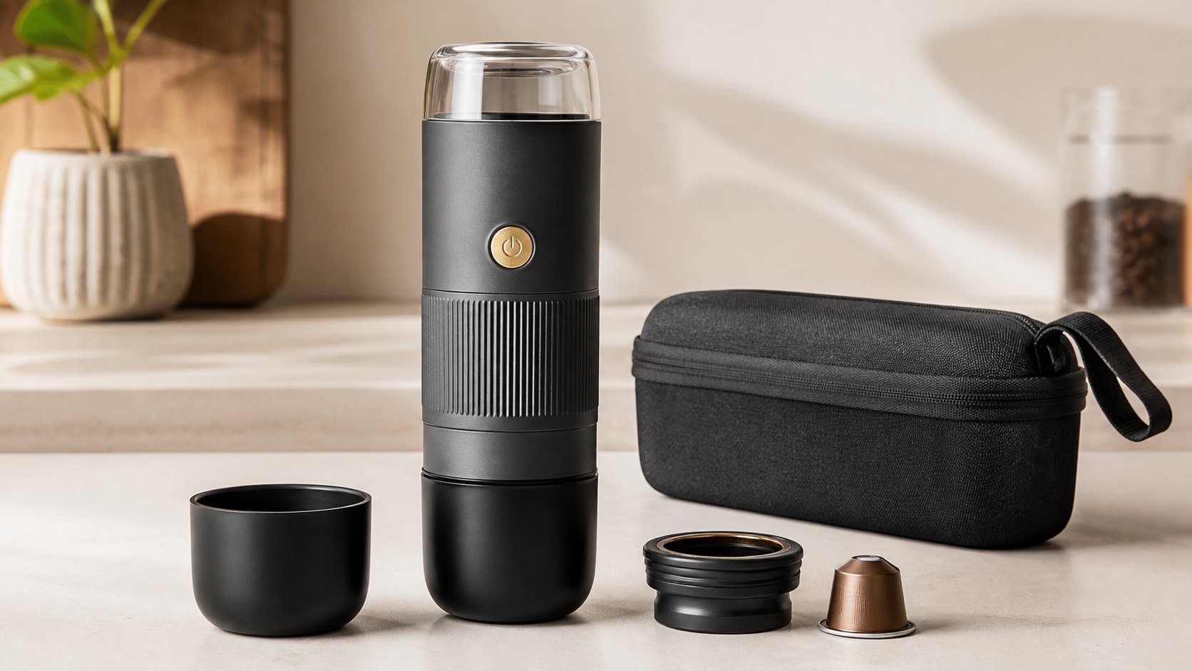 Przenosny ekspres espresso travel coffee szablon wizualny | Rewarx Studio AI obraz procesu Shopify Przenosny ekspres espresso travel coffee szablon wizualny | Rewarx Studio AI obraz procesu Shopify
