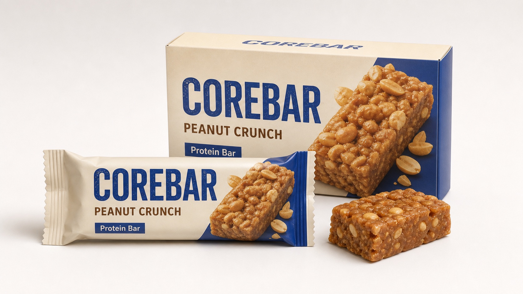 Snack vizual pro obal proteinove tycinky - Produktová reference Snack vizual pro obal proteinove tycinky - Produktová reference