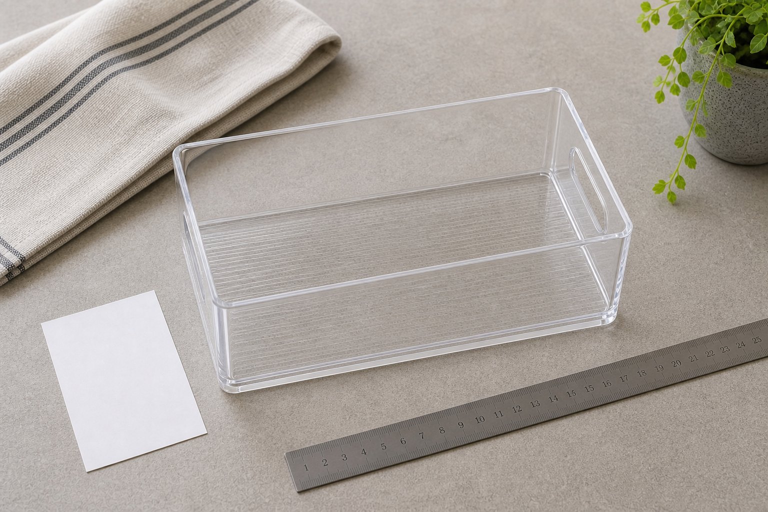 clear acrylic storage bin visual template - Product reference