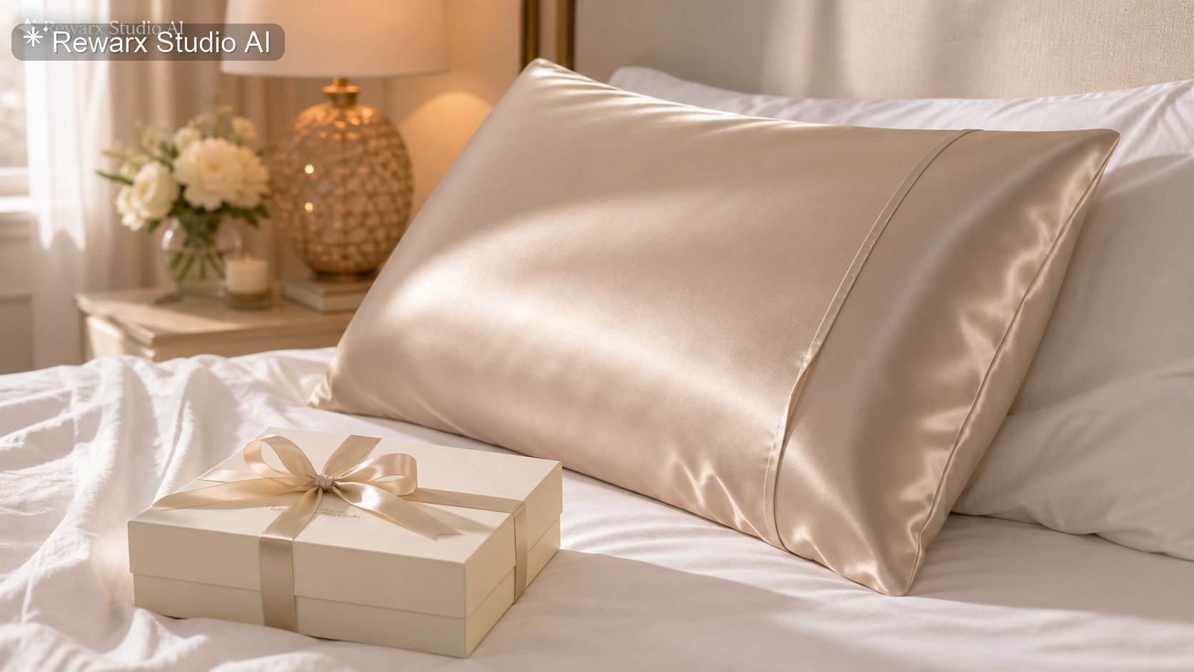 Hedvabny povlak beauty sleep vizualni sablona - beauty sleep - soft beauty sleep textile hero - Rewarx Visual Content Library